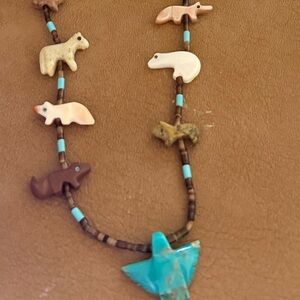 Herbert Goodluck Native American 18” Fetish necklace.